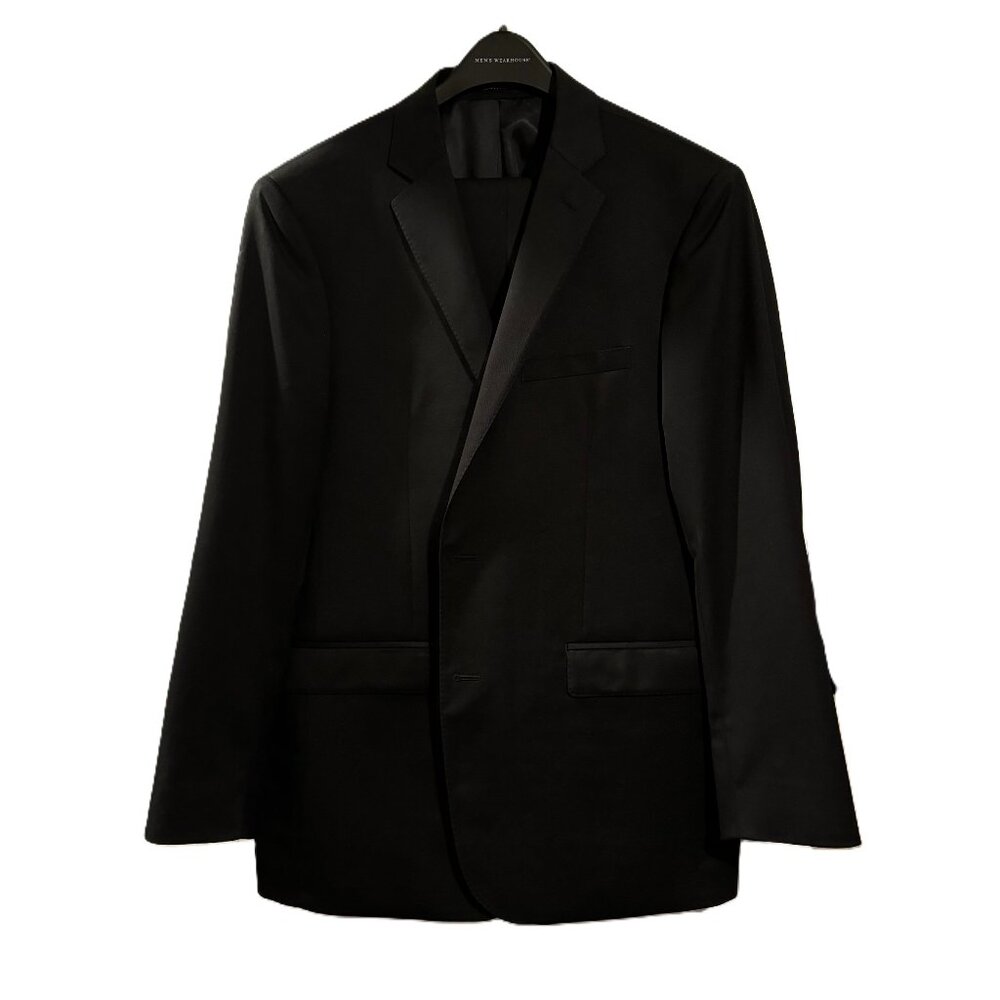 Calvin Klein Black Suit Jacket 44R/Slacks 38W